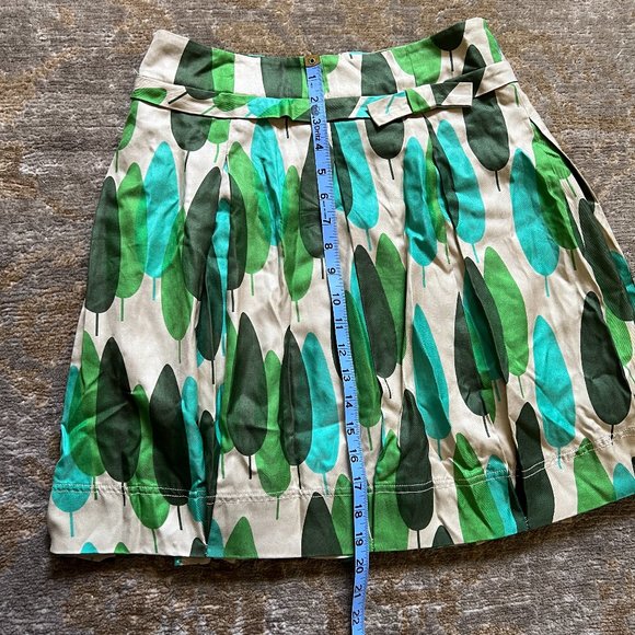 Orla Kiely Tree Print Silk Skirt 1 - Picture 9 of 13